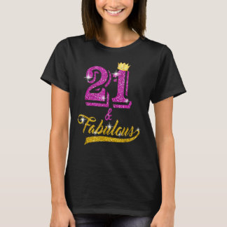 T-shirt 21 Et Fabuleux 21 Ans 21e Anniversaire