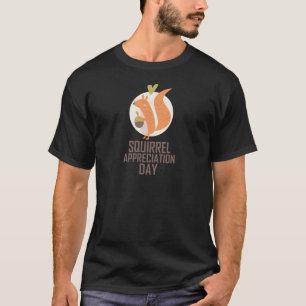 T-shirt 21 janvier - jour d'appréciation d'écureuil