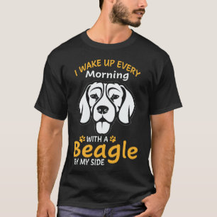 T-shirt 21 Je me réveille chaque matin avec un Beagle à me