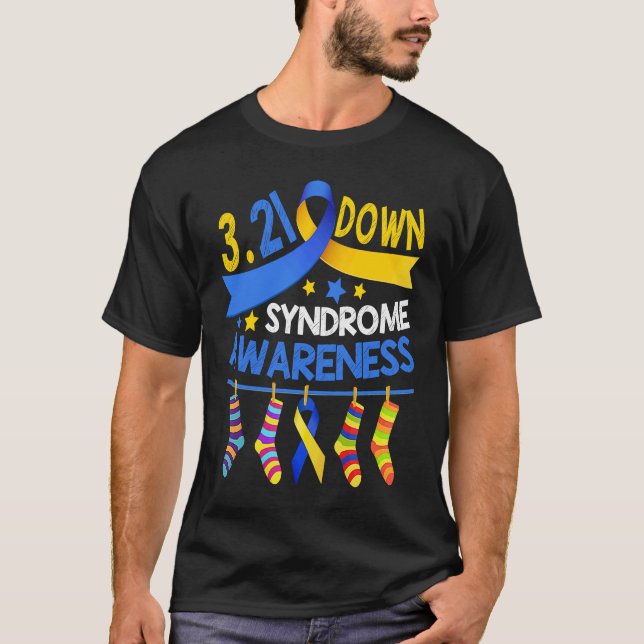 T-shirt 21 March World Down Syndrome Awareness Day Socks R (Devant)