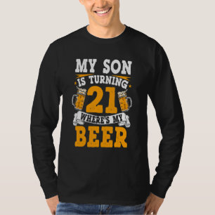 T-shirt 21e Anniversaire 21 Anniversaire Père père mère fa