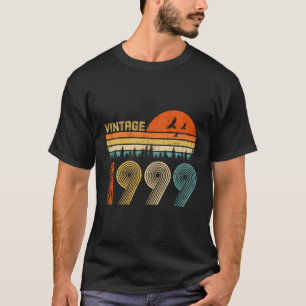 T-shirt 21E Anniversaire Cadeau Vintage 1999 Rétro Anniver