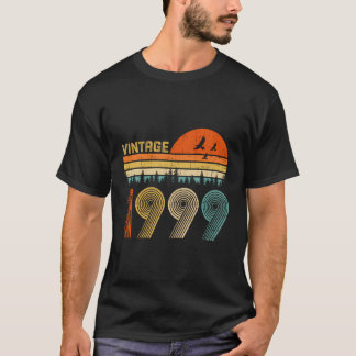 T-shirt 21E Anniversaire Cadeau Vintage 1999 Rétro Anniver