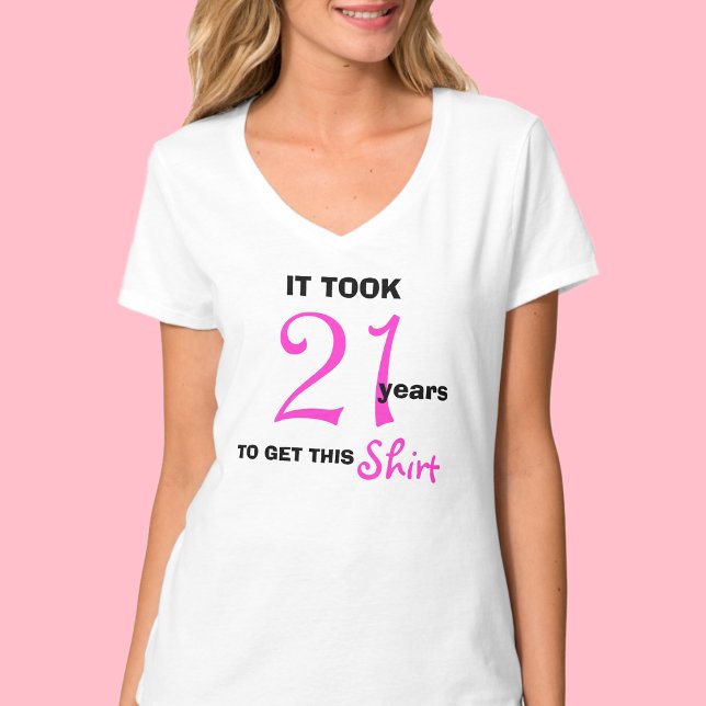 T-shirt 21e Anniversaire Cadeaux Idées pour les femmes T C (Créateur téléchargé)