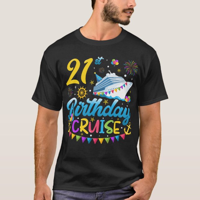 T-shirt 21e anniversaire Croisière B-Day Hommes (Devant)
