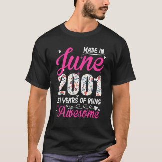T-shirt 21e anniversaire extraordinaire depuis juin 2001 F