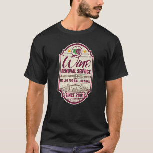 T-shirt 21e Anniversaire I Décanteur de vin Étiquette I Él