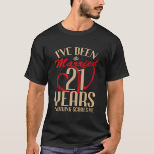 T-shirt 21E Anniversaire Mariage Couples mariés 21 ans