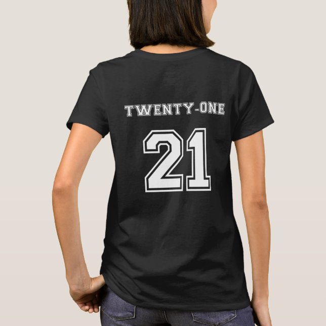 T-shirt 21e Anniversaire Sport Style Vingt et un Anniversa (Dos)