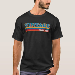 T-shirt 21e anniversaire Vintage 2002 stupéfiant depuis 20