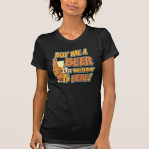 T-shirt 21e Bière d'anniversaire