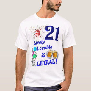 T-shirt 21ème No. 4 d'anniversaire