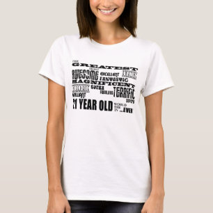 T-shirt 21èmes ans de fête d'anniversaire d'amusement
