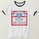 T-shirt 21st Birthday Ajouter Nom boissons<br><div class="desc">21e anniversaire, chemise de 21 ans, chemise d'équipe d'anniversaire, chemise de 21e anniversaire femmes, chemise de 21e anniversaire, chemise de 21e anniversaire pour groupe, chemise de 21e anniversaire pour femmes, chemise de 21e anniversaire pour hommes, 21e anniversaire cadeau pour elle, chemise de 21e anniversaire pour elle, 21e anniversaire t-shirt, chemise...</div>