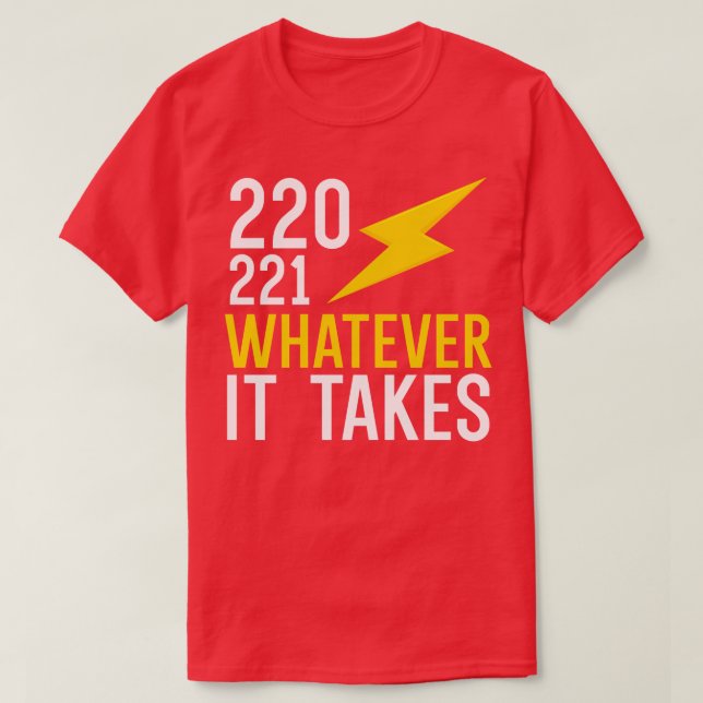 T-shirt 220 221 quoi qu'il en coûte (Design devant)