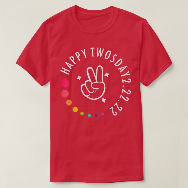 T-shirt 22222 Joyeux Jumeau 2022Février 2022 (Design devant)