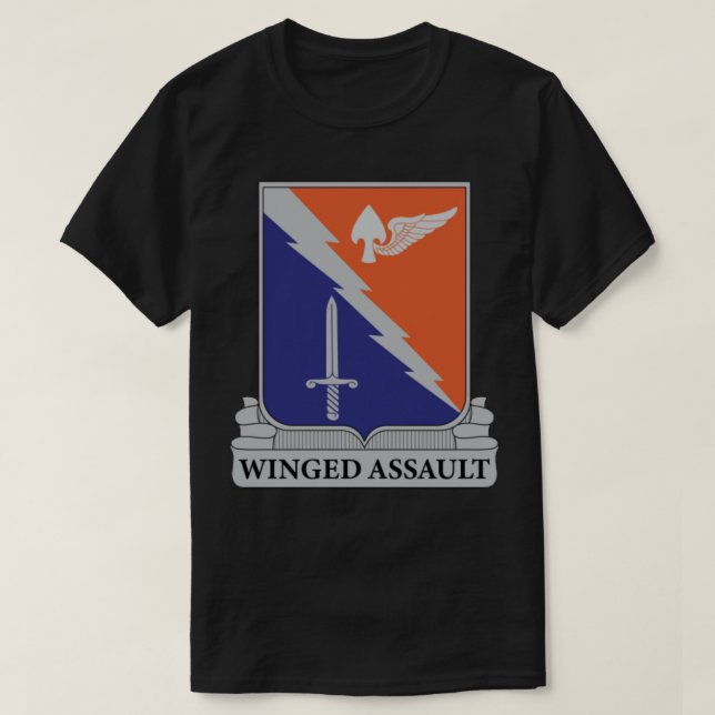 T-shirt 229e attaque ailée du régiment d'aviation (Design devant)
