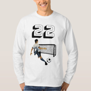 T-shirt 22 Américain Football Football Fan Joueur Sports