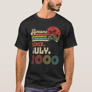 T-shirt 22 Ans Awesome depuis Juillet 2000 22e Anniversair