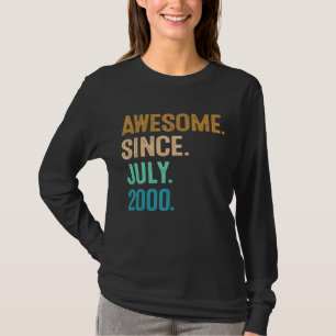 T-shirt 22 Ans Awesome depuis Juillet 2000 22e Anniversair