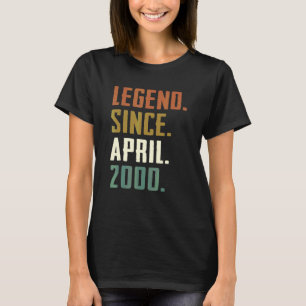 T-shirt 22 ans de légende depuis avril 2000 22e anniversai