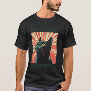 T-shirt 22 Ans Vintage 2003 Amateur de Chat 22e Anniversa