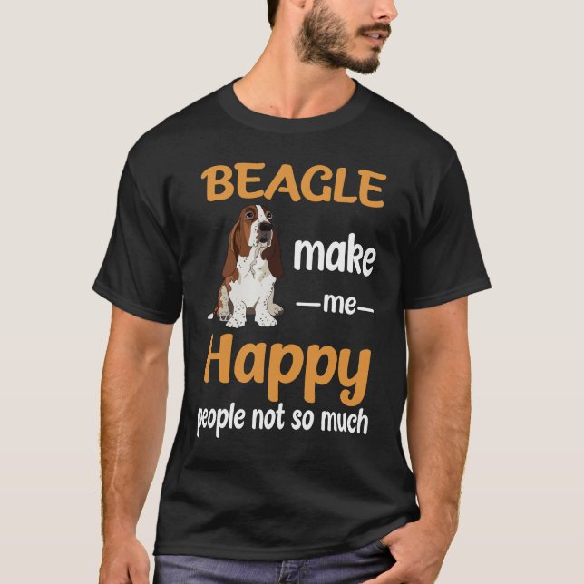 T-shirt 22 Beagles Me Rendre Heureux (Devant)