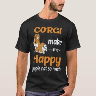 T-shirt 22 Corgi Me Rendent Heureux Les Gens Pas Tant Que