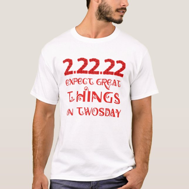 T-shirt 22 Février 2022 Mardi Jeudi 2/22/22 Ro (Devant)