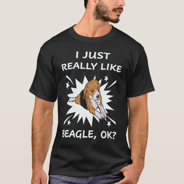 T-shirt 22 J'aime vraiment beaucoup les Beagle (Devant)