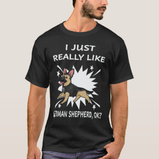 T-shirt 22 J'aime vraiment beaucoup les bergers allemands