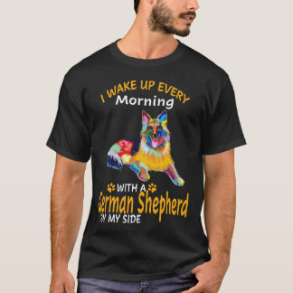 T-shirt 22 Je me réveille chaque matin avec un berger alle