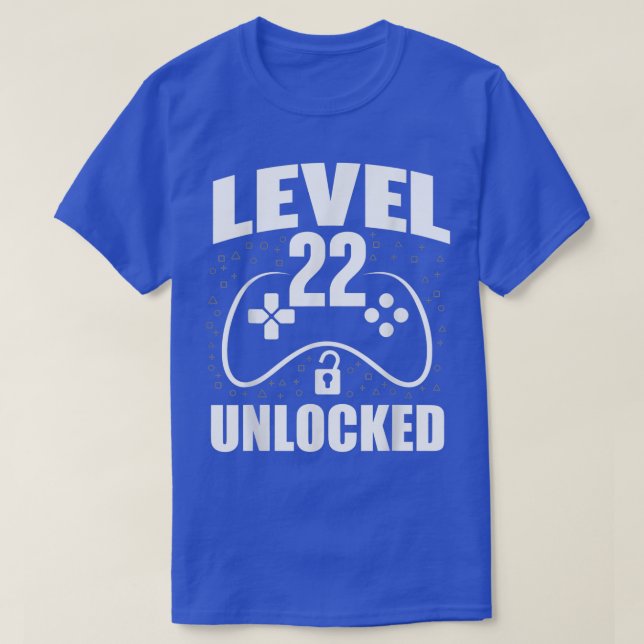 T-shirt 22e anniversaire de jeu Gamer 22 ans Bday  (Design devant)