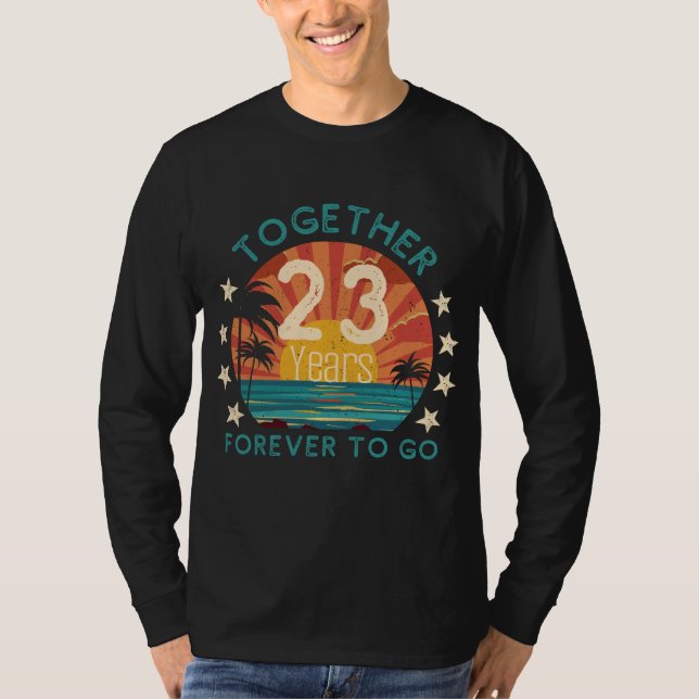 T-shirt 23 ans de force : Pour toujours ensemble Tee - Cél (Devant)