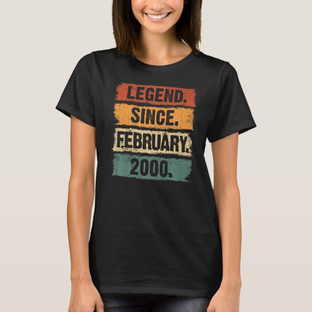 T-shirt 23 ans de légende depuis février 2000 23e annivers (Devant)