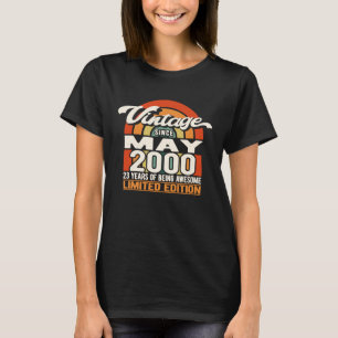 T-shirt 23 Ans D'Être Impressionnant Vintage Mai 2000 23èm