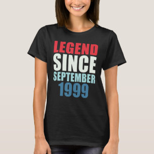 T-shirt 23 Ans Légende depuis Septembre 1999 23ème Bir