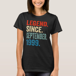 T-shirt 23 Ans Légende depuis Septembre 1999 23ème Bir