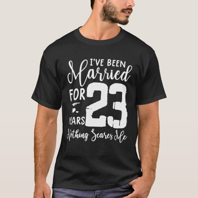 T-shirt 23 Ans Mariés Drôle Couple 23E Anniversaire (Devant)