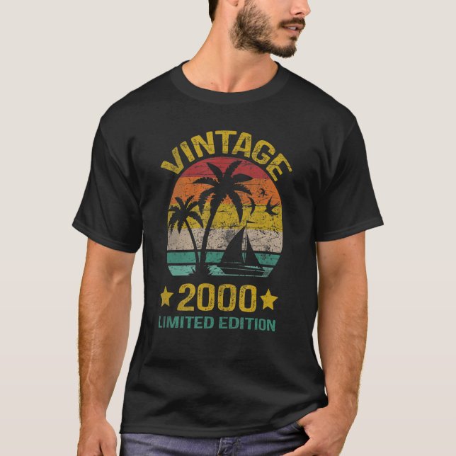 T-shirt 23 ans Vintage 2000 23e anniversaire (Devant)
