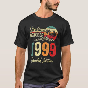 T-shirt 23 ans Vintage octobre 1999 23e anniversaire
