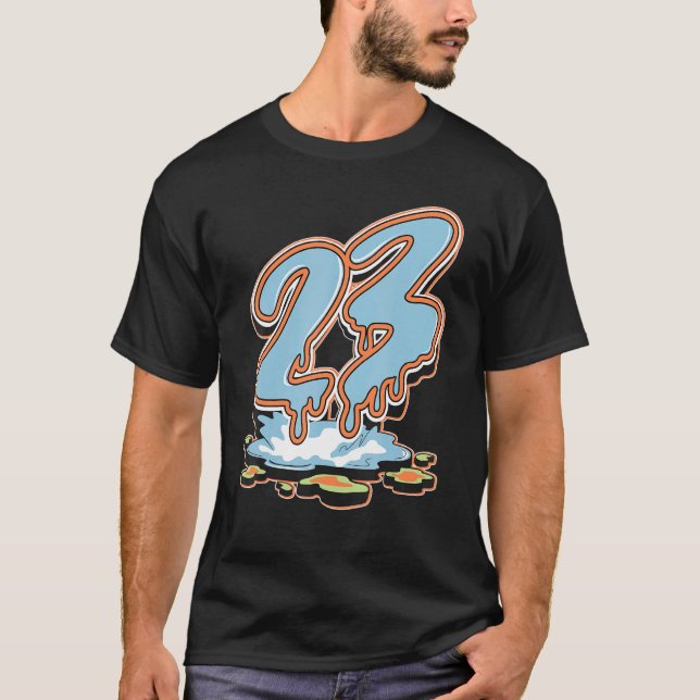 T-shirt 23 Drip Low Blue Stitch 1s Matching (Devant)