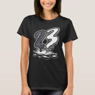 T-shirt 23 Drip Low Panda Noir Blanc Correspondant