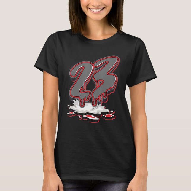 T-shirt 23 Drip Retro Infrarouge 4s Correspondant (Devant)
