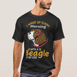 T-shirt 23 Je me réveille chaque matin avec un Beagle à me