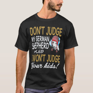 T-shirt 23 Ne jugez pas mon berger allemand et je ne juger