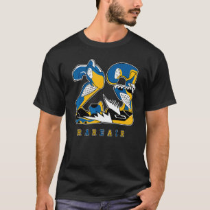 T-shirt 23 Rare Air Dunk Low Bleu Jaune Correspondant