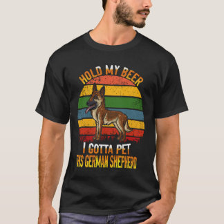 T-shirt 23 Tiens ma bière, je dois caresser ce berger alle