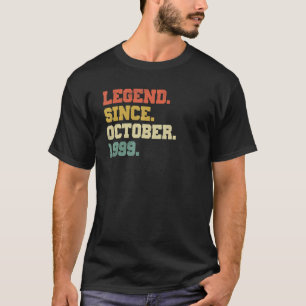T-shirt 23 Years Old Legend Since October 1999 23rd Birth