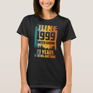 T-shirt 23e anniversaire 23 ans stupéfiant depuis juin 199